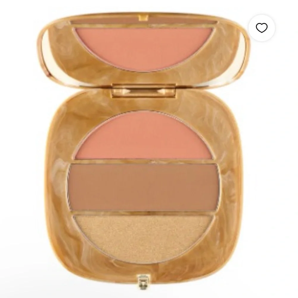✨Marc Jacobs O!Mega X Three Blush-Bronze-Highlighter Palette 200 TAN-TASTIC GLO!